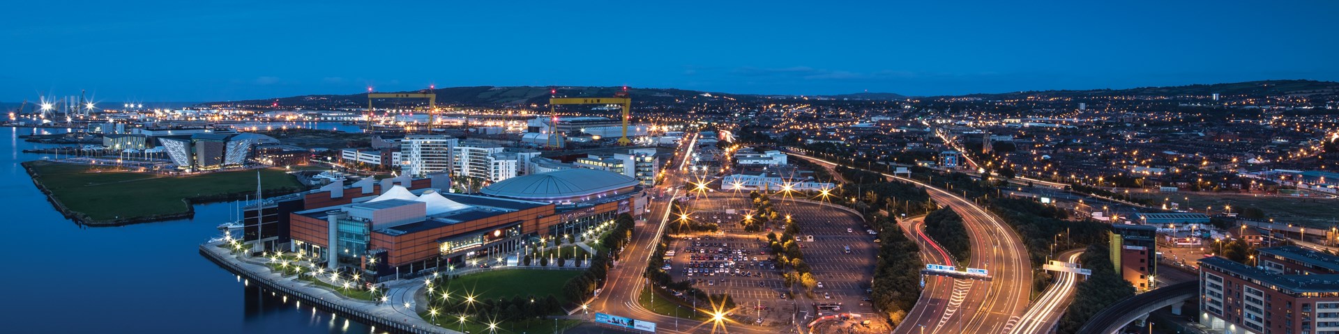 aerial view belfast from ABL head office